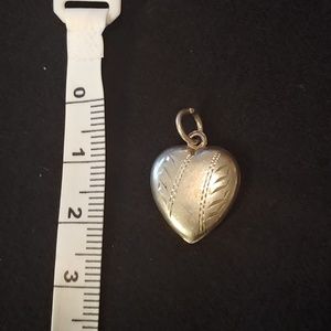 Vintage Jewelry - Vintage Sterling Engraved Puffy Heart Charm "Bert" Vintage Jewelry - Vintage Sterling Engraved Puffy Heart Charm "Bert"
